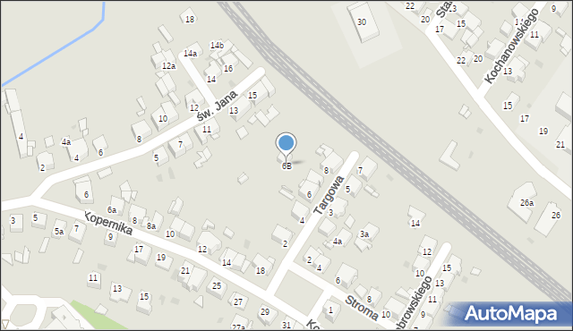 Tarnowskie Góry, Targowa, 6B, mapa Tarnowskie Góry