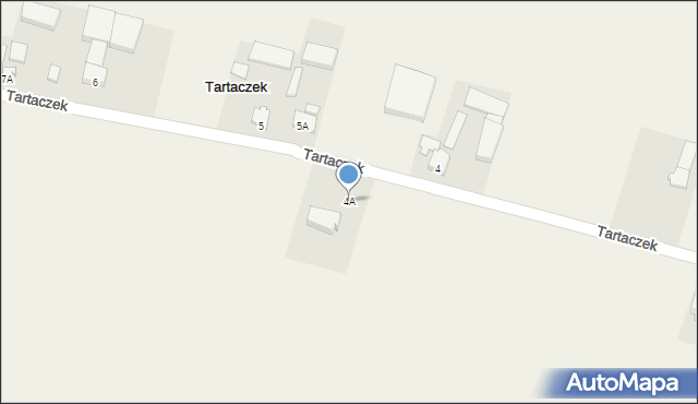 Tartaczek, Tartaczek, 4A, mapa Tartaczek