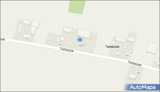 Tartaczek, Tartaczek, 6, mapa Tartaczek