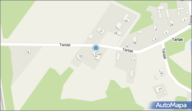 Tartak, Tartak, 11, mapa Tartak