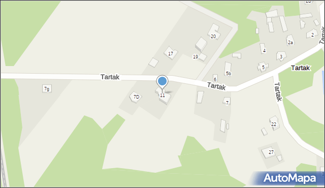 Tartak, Tartak, 7C, mapa Tartak