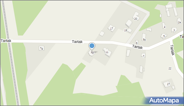 Tartak, Tartak, 7D, mapa Tartak