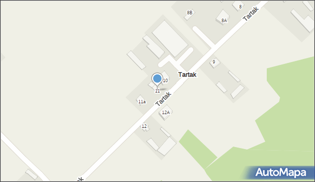 Tartak, Tartak, 11, mapa Tartak