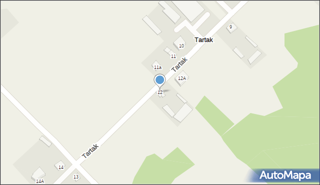 Tartak, Tartak, 12, mapa Tartak