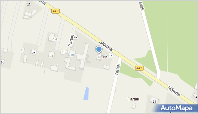 Tartak, Tartak, 17, mapa Tartak