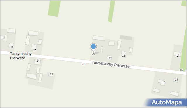 Tarzymiechy Pierwsze, Tarzymiechy Pierwsze, 20, mapa Tarzymiechy Pierwsze