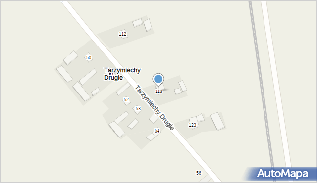 Tarzymiechy Trzecie, Tarzymiechy Trzecie, 113, mapa Tarzymiechy Trzecie