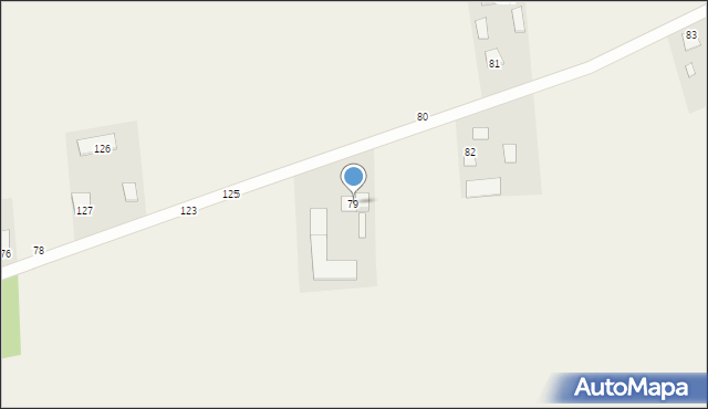 Tarzymiechy Trzecie, Tarzymiechy Trzecie, 79, mapa Tarzymiechy Trzecie