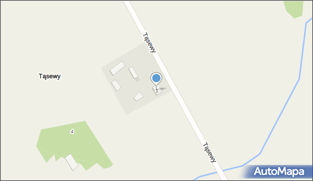 Tąsewy, Tąsewy, 3, mapa Tąsewy