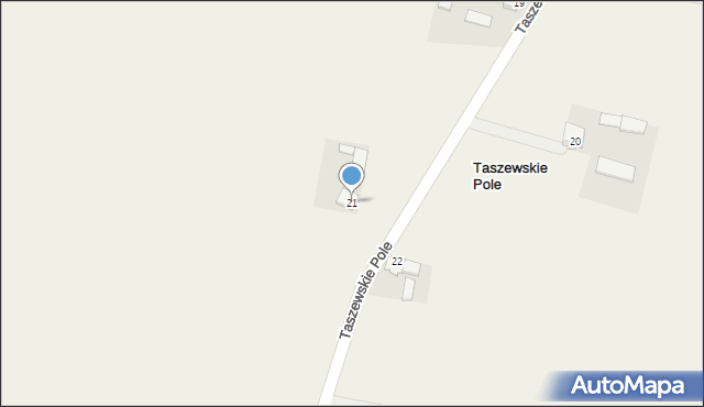 Taszewskie Pole, Taszewskie Pole, 21, mapa Taszewskie Pole