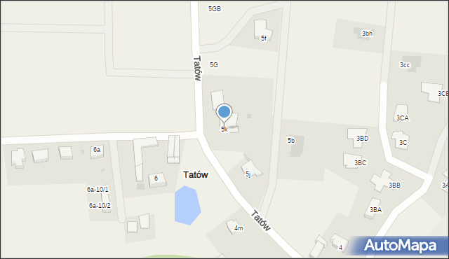 Tatów, Tatów, 5k, mapa Tatów