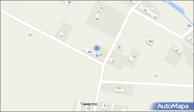 Tawęcino, Tawęcino, 36, mapa Tawęcino