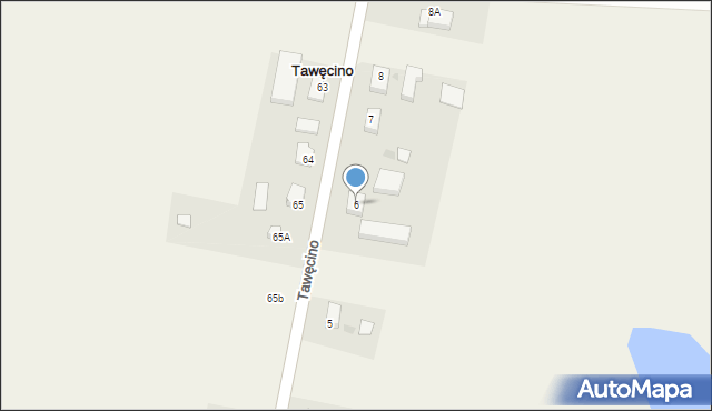 Tawęcino, Tawęcino, 6, mapa Tawęcino