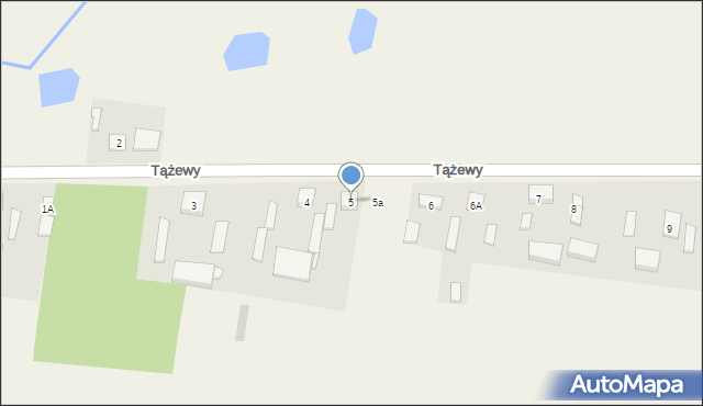 Tążewy, Tążewy, 5, mapa Tążewy