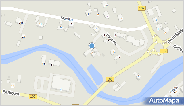 Trzebiatów, Targowa, 2, mapa Trzebiatów