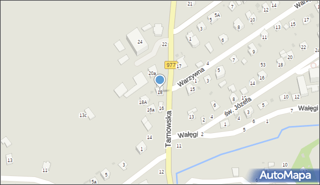 Tuchów, Tarnowska, 18, mapa Tuchów