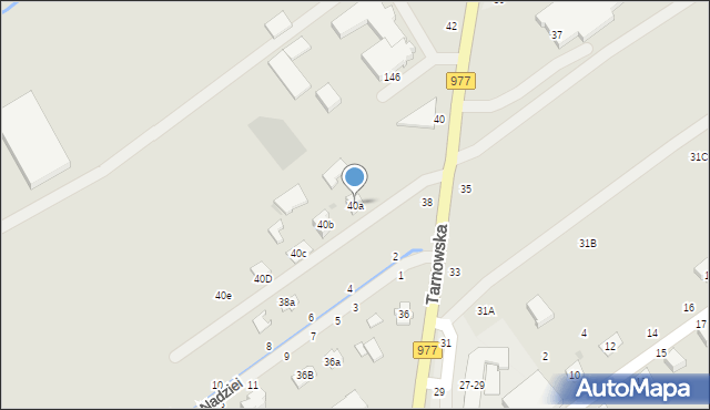 Tuchów, Tarnowska, 40a, mapa Tuchów