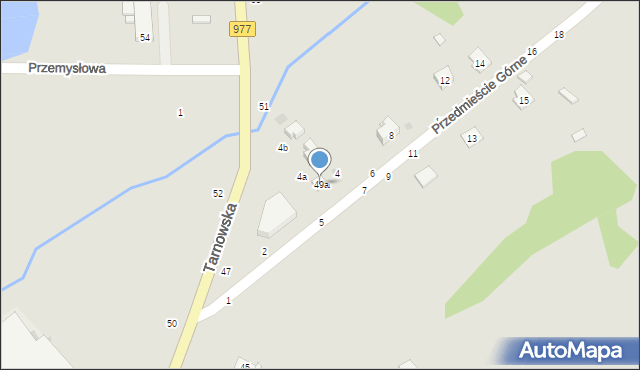 Tuchów, Tarnowska, 49a, mapa Tuchów