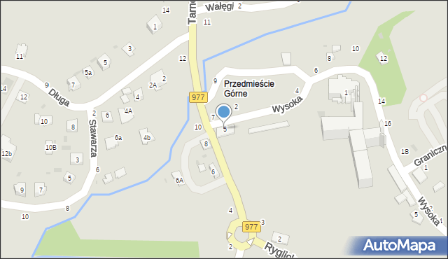 Tuchów, Tarnowska, 5, mapa Tuchów