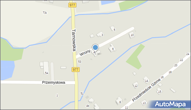 Tuchów, Tarnowska, 53a, mapa Tuchów