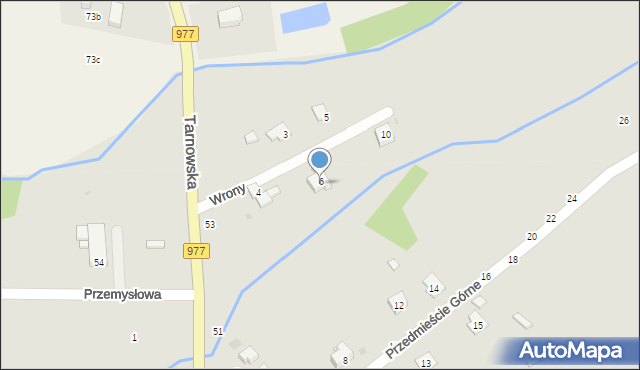 Tuchów, Tarnowska, 53B, mapa Tuchów