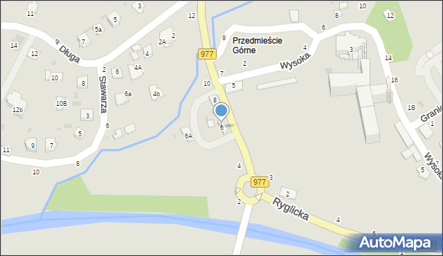 Tuchów, Tarnowska, 6, mapa Tuchów