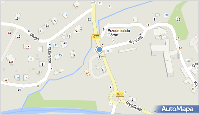 Tuchów, Tarnowska, 8, mapa Tuchów