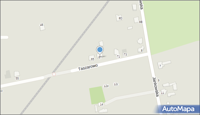 Wągrowiec, Taszarowo, 67, mapa Wągrowiec