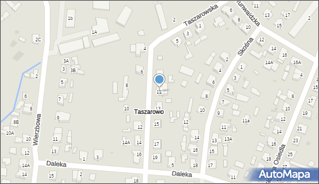 Wągrowiec, Taszarowska, 11, mapa Wągrowiec