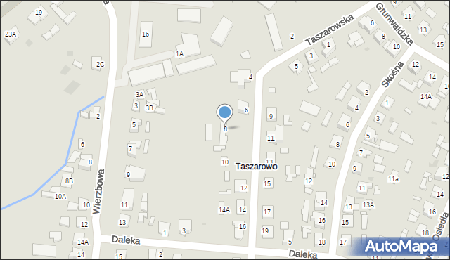 Wągrowiec, Taszarowska, 8, mapa Wągrowiec