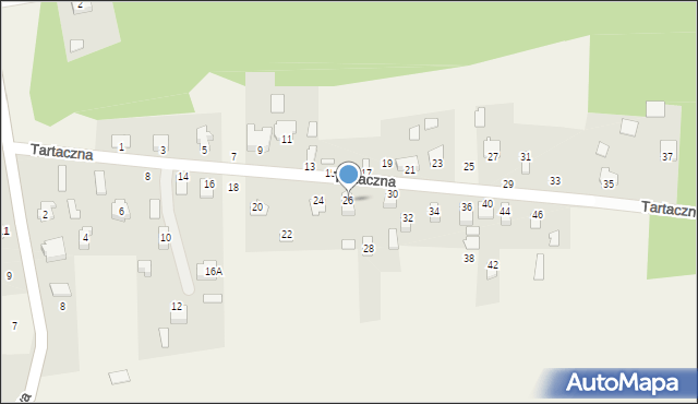 Waliły-Stacja, Tartaczna, 26, mapa Waliły-Stacja