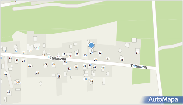 Waliły-Stacja, Tartaczna, 27, mapa Waliły-Stacja