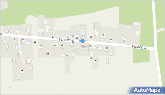 Waliły-Stacja, Tartaczna, 34, mapa Waliły-Stacja