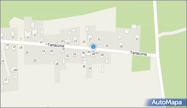 Waliły-Stacja, Tartaczna, 44, mapa Waliły-Stacja