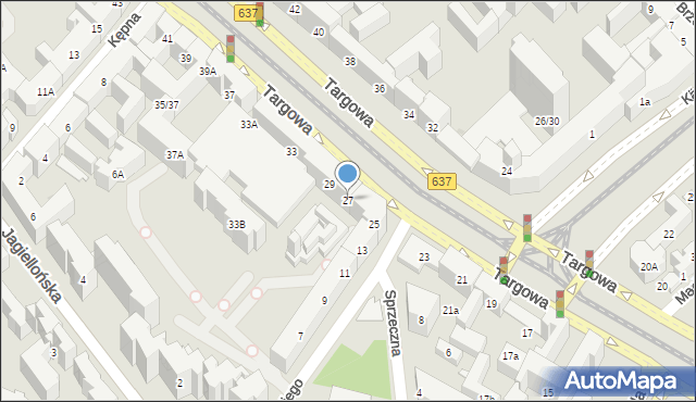 Warszawa, Targowa, 27, mapa Warszawy