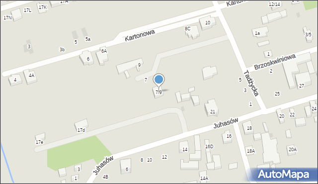 Warszawa, Tadżycka, 7/9, mapa Warszawy