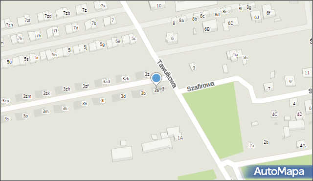 Warszawa, Tawułkowa, 3a, mapa Warszawy