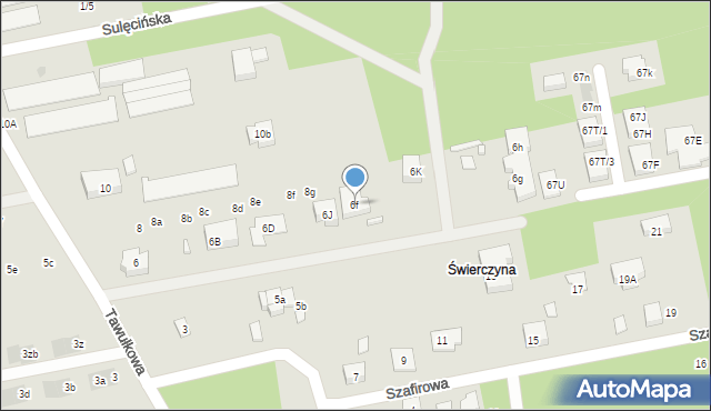 Warszawa, Tawułkowa, 6f, mapa Warszawy