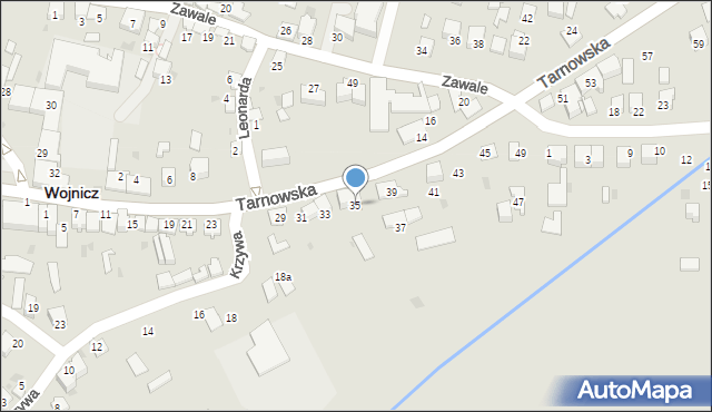 Wojnicz, Tarnowska, 35, mapa Wojnicz