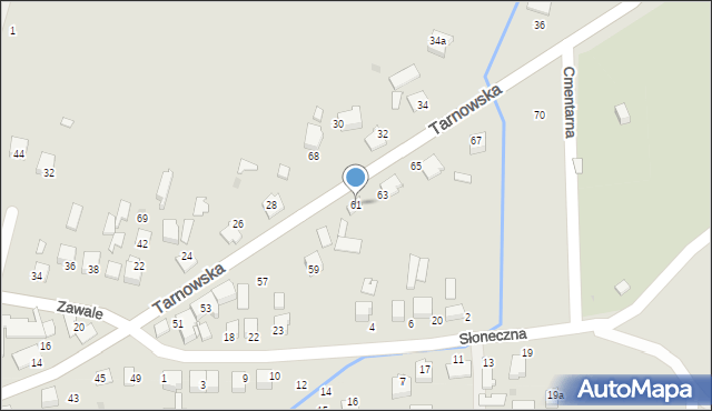 Wojnicz, Tarnowska, 61, mapa Wojnicz