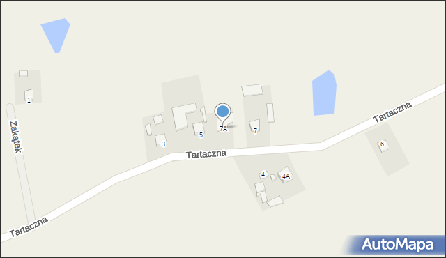 Wudzynek, Tartaczna, 7A, mapa Wudzynek