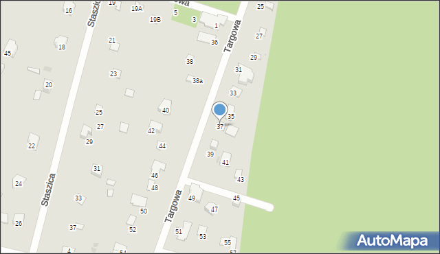 Wyszków, Targowa, 37, mapa Wyszków