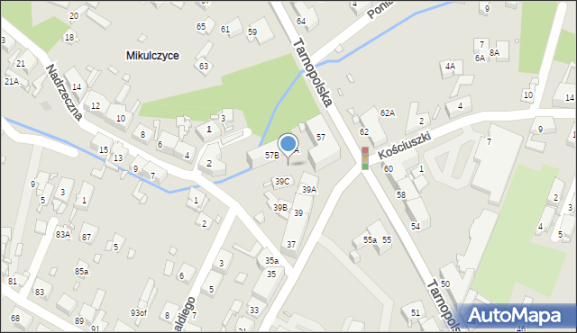 Zabrze, Tarnopolska, 57i, mapa Zabrza