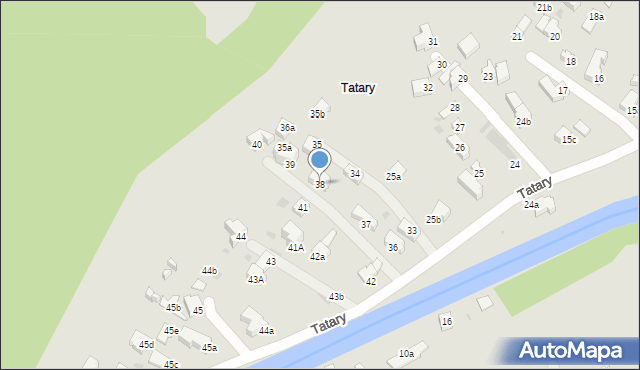 Zakopane, Tatary, 38, mapa Zakopanego