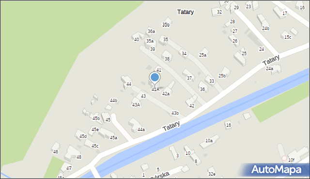 Zakopane, Tatary, 41A, mapa Zakopanego