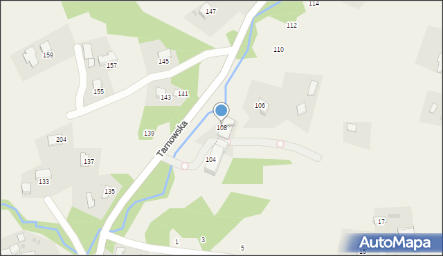 Zalasowa, Tarnowska, 108, mapa Zalasowa