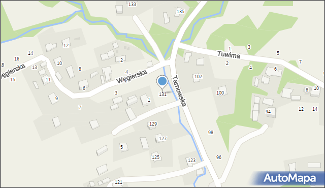 Zalasowa, Tarnowska, 131, mapa Zalasowa