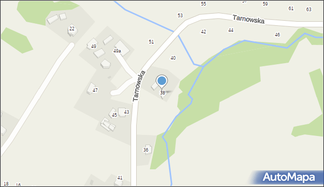 Zalasowa, Tarnowska, 38, mapa Zalasowa