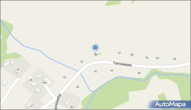 Zalasowa, Tarnowska, 55, mapa Zalasowa