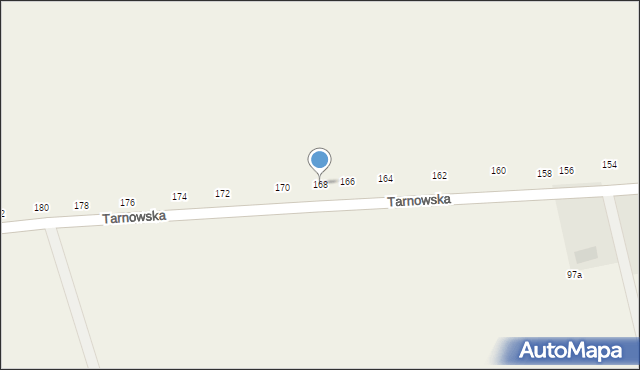 Żdżary, Tarnowska, 168, mapa Żdżary